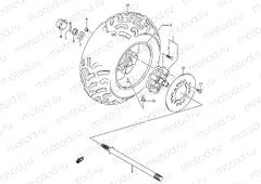 RIGHT REAR WHEEL (MODEL K4/K5)
