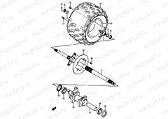 RIGHT REAR WHEEL (MODEL K5/K6/K7)