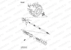RIGHT REAR WHEEL (MODEL K6/K7)