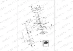 ROCKER ARM ASSEMBLY AND PUSH RODS - TWIN CAM 110â¢