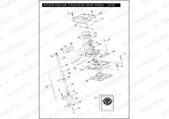 ROCKER ARM ASSEMBLY & PUSH RODS - TWIN CAM 96⢠- JAPAN