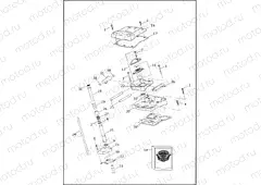 ROCKER ARM ASSEMBLY & PUSHRODS - TWIN CAM 103⢠(1 OF 2)
