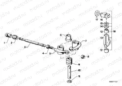 Rocker arm/shaft/valve lifter