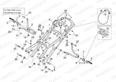 Saddel support - Rear foot rests