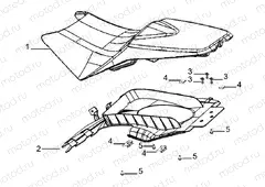 saddle and rear fender