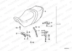 Saddle dual seat