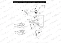 SENDING UNIT, TOP PLATE & FUEL GAUGE - CARBURETED MODELS