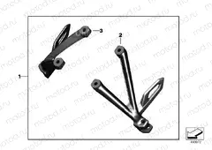 SET FOOTREST BRACKET BLACK