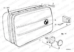 Set motocase black
