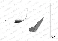 SET OF WIND DEFLECTORS, TINTED