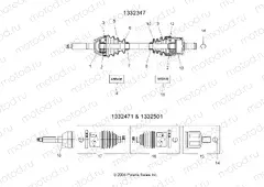 SHAFT | SHAFT, DRIVE, FRONT - A07MH76FA (49ATVSHAFTDRIVE1332347)