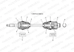 SHAFT | SHAFT, DRIVE, REAR - A07MH76FA (4999200299920029B08)