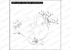 SHIFT LEVER, AIR SHIFTER & AIR BOTTLE