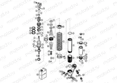 SHOCK ABSORBER DISASSEMBLED
