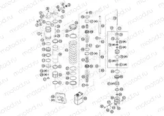 SHOCK ABSORBER DISASSEMBLED