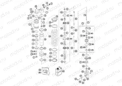 SHOCK ABSORBER DISASSEMBLED