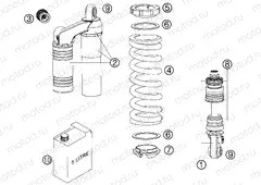 SHOCK ABSORBER DISASSEMBLED