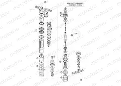 SHOCK ABSORBER DISASSEMBLED