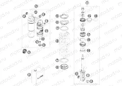 SHOCK ABSORBER DISASSEMBLED