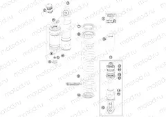SHOCK ABSORBER DISASSEMBLED