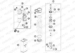 SHOCK ABSORBER DISASSEMBLED