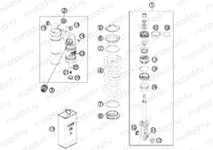 SHOCK ABSORBER DISASSEMBLED