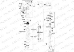 SHOCK ABSORBER DISASSEMBLED