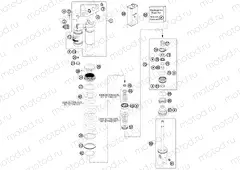 SHOCK ABSORBER DISASSEMBLED
