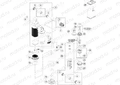 SHOCK ABSORBER DISASSEMBLED