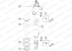 SHOCK ABSORBER DISASSEMBLED