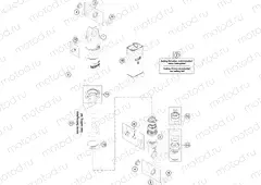 SHOCK ABSORBER DISASSEMBLED