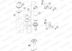 SHOCK ABSORBER DISASSEMBLED