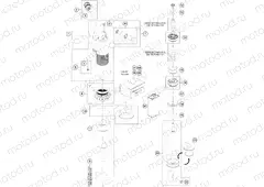 SHOCK ABSORBER DISASSEMBLED