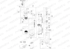 SHOCK ABSORBER DISASSEMBLED