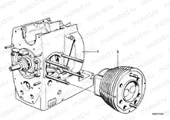 Short engine / Cylinder with pistons Short engine / Cylinder with pistons