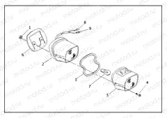SIDECAR TAIL LAMP - TLE & RLE