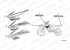 SIGN F-31-1 (CRF250X8 / 9 / B / C)