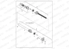 SNOW BLOWER | SNOW BLOWER, DRIVE SHAFT - D132M9JDJ-BLWR (49BRUTUSSHAFTDRV3837)