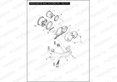 SPEEDOMETER & TACHOMETER - XR1200