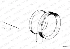Spoke wheel rim/spoke