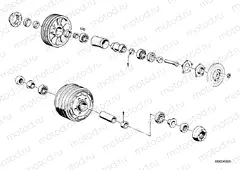 Spoke wheel-shim