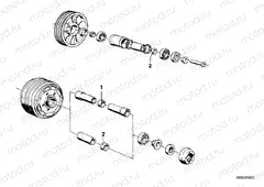Spoke wheel-shim