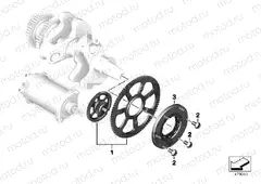 Starter 1-way clutch, reduction gear