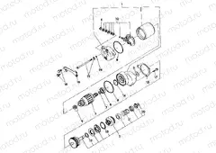STARTING MOTOR ASSEMBLY 350 2X4 / W927539 (4922882288036A) | STARTING MOTOR ASSEMBLY 350 2X4 / W927539 (4922882288036A)