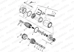 STARTING MOTOR ASSEMBLY  SLX 780 B954287 (4933953395C006) | STARTING MOTOR ASSEMBLY  SLX 780 B954287 (4933953395C006)