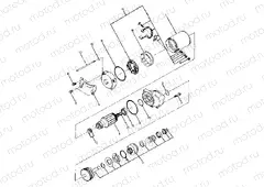 Starting Motor Assembly Updated 5/90 (4917731773045A) | Starting Motor Assembly Updated 5/90 (4917731773045A)
