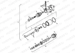 STARTING MOTOR SPORTSMAN 500 W98CH50A and W98CH50AB (4945714571E002) | STARTING MOTOR SPORTSMAN 500 W98CH50A and W98CH50AB (4945714571E002)