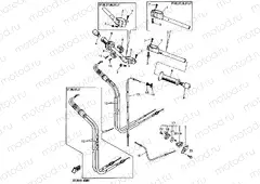 Steering handle cable 1