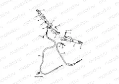 Steering handle. Cable