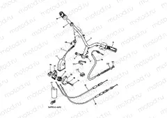 Steering handle. Cable